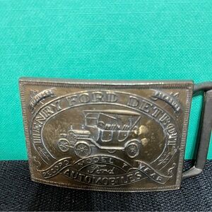 Henry Ford Detroit Belt Buckle